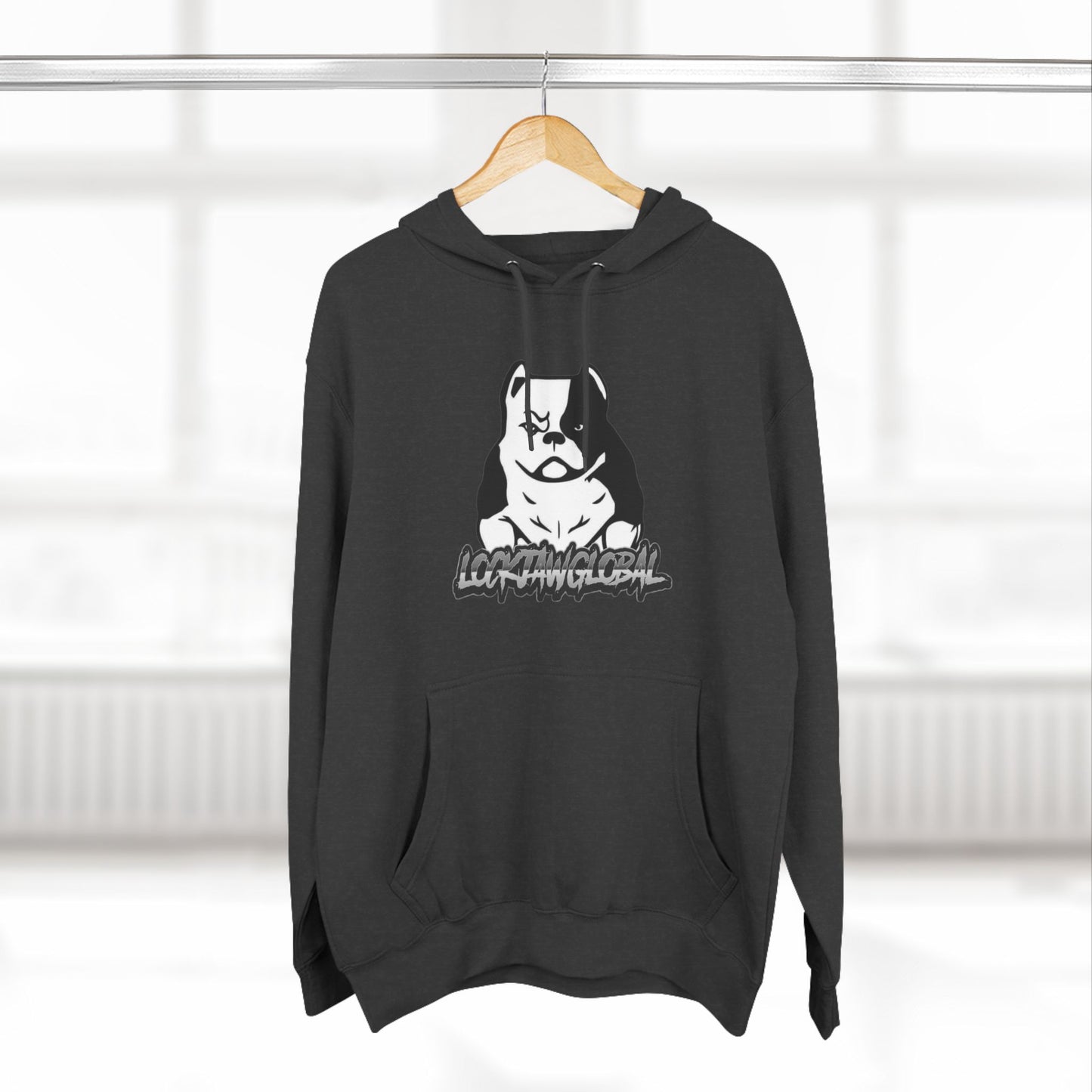 Three-Panel Fleece Hoodie