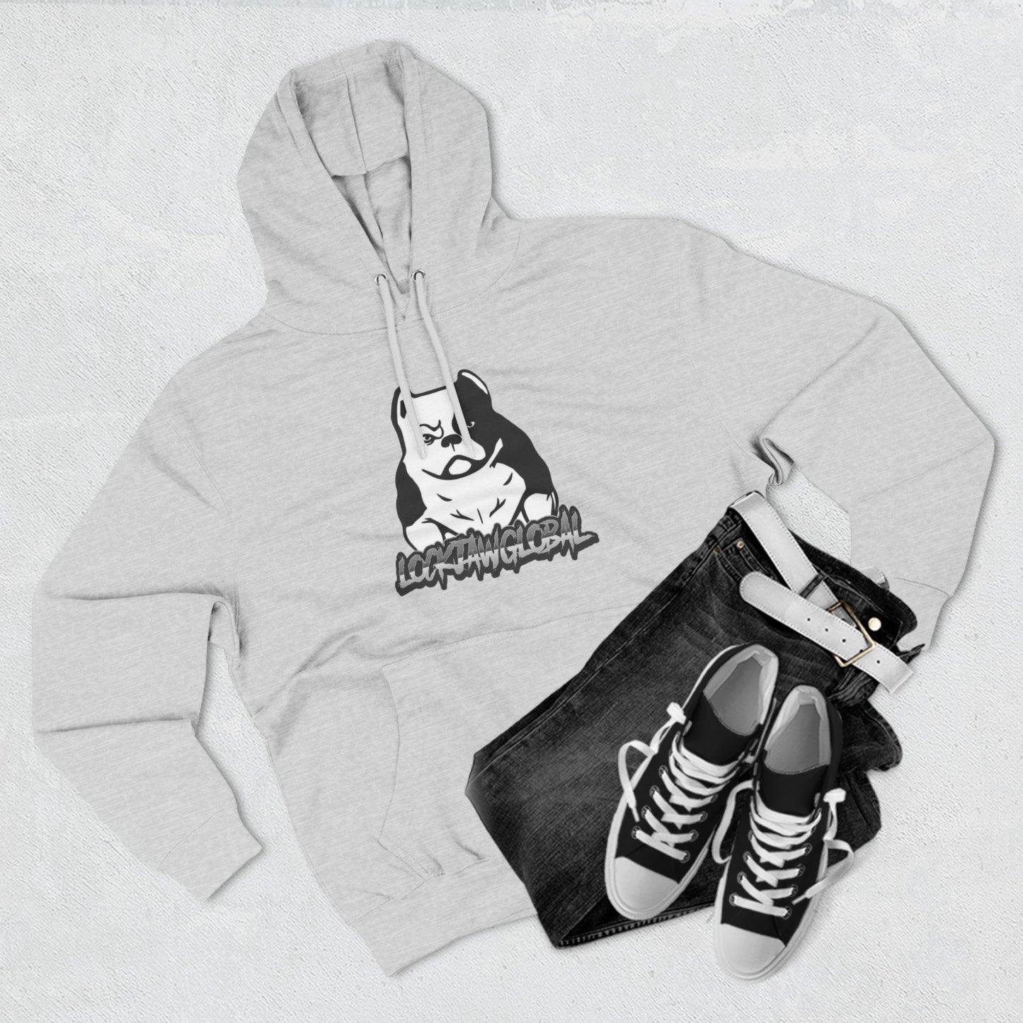 Three-Panel Fleece Hoodie