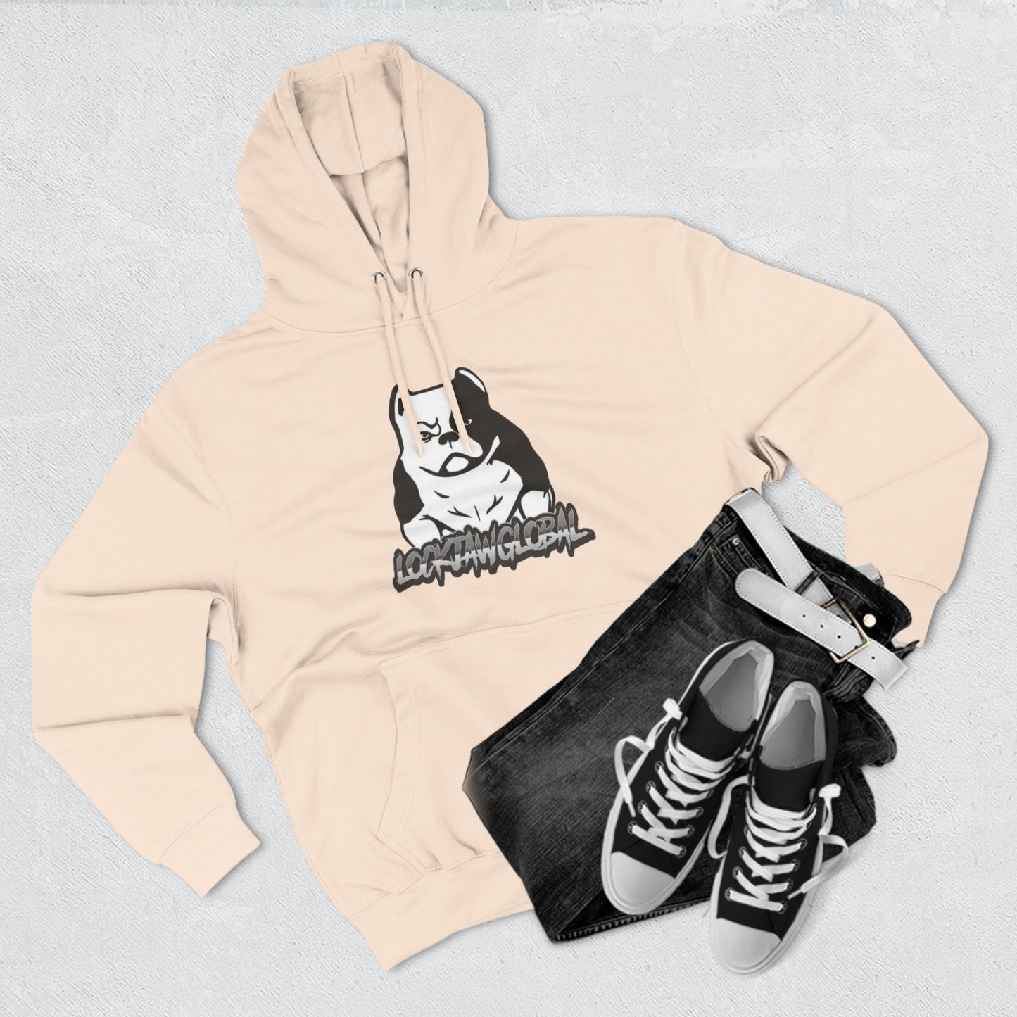 Three-Panel Fleece Hoodie