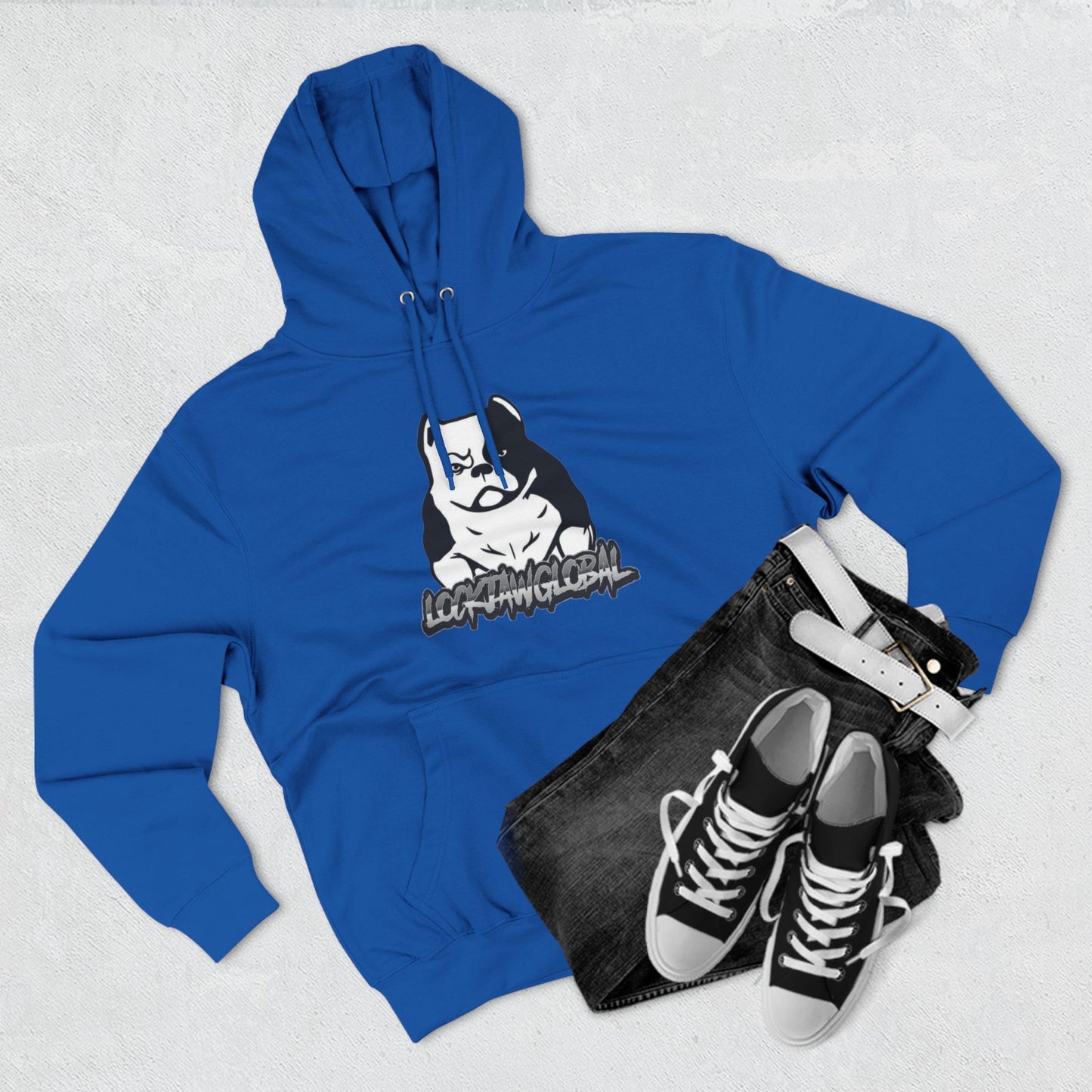 Three-Panel Fleece Hoodie