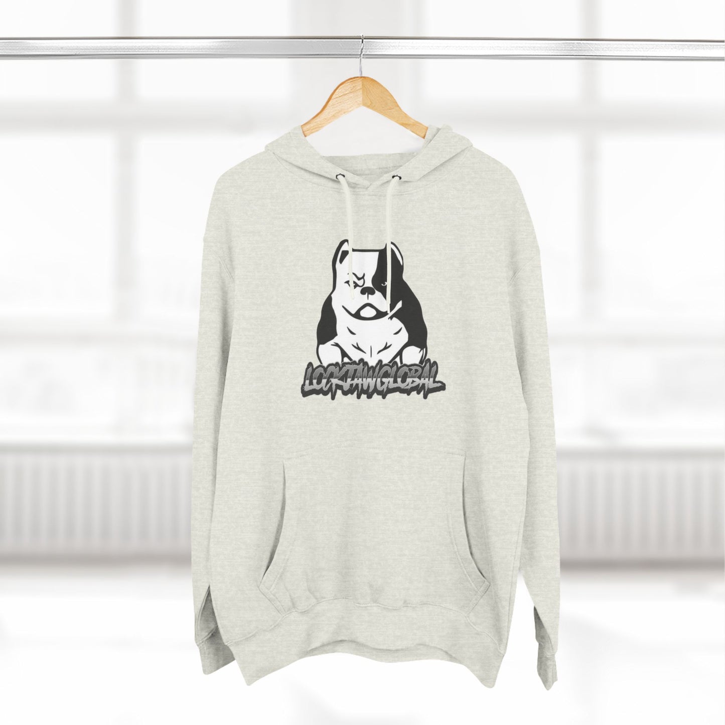 Three-Panel Fleece Hoodie