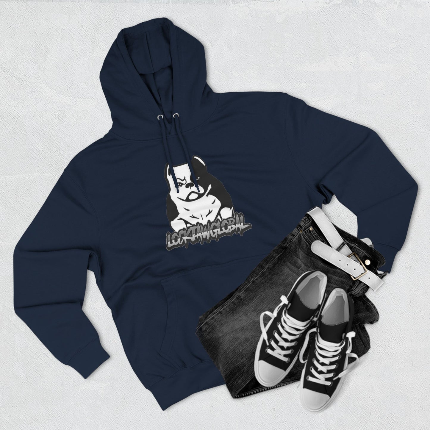 Three-Panel Fleece Hoodie